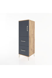Hyperion Dolap 2 Raflı 2 Çekmeceli Tek Kapaklı 44x44x134 - S49M001V8B
