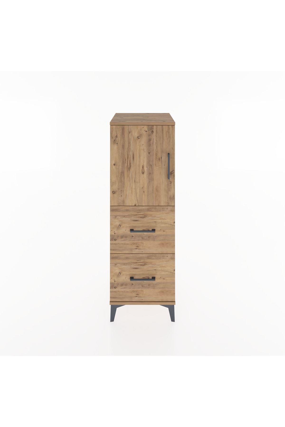 Hyperion Dolap 2 Raflı 2 Çekmeceli Tek Kapaklı 44x44x134 - S49M001V9B