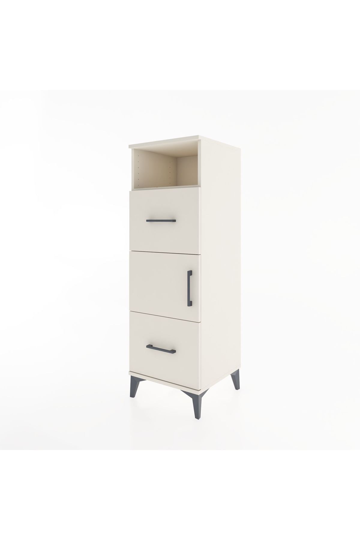 Hyperion Dolap 2 Raflı 2 Çekmeceli Tek Kapaklı 44x44x134 - S49M002V1B