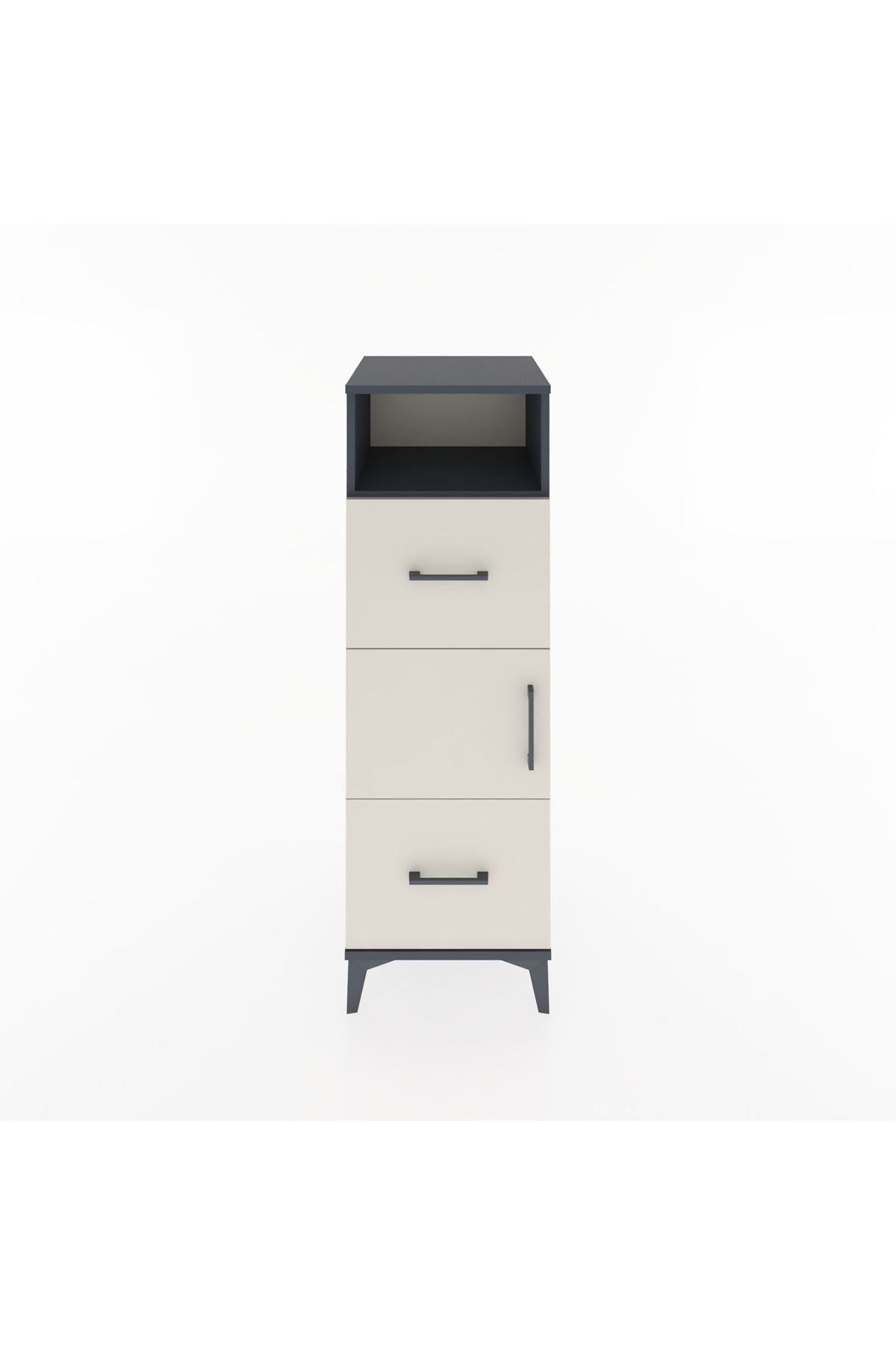 Hyperion Dolap 2 Raflı 2 Çekmeceli Tek Kapaklı 44x44x134 - S49M002V4B