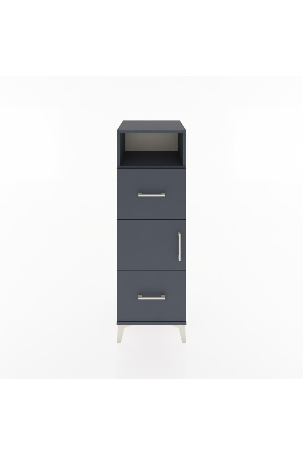 Hyperion Dolap 2 Raflı 2 Çekmeceli Tek Kapaklı 44x44x134 - S49M002V5B