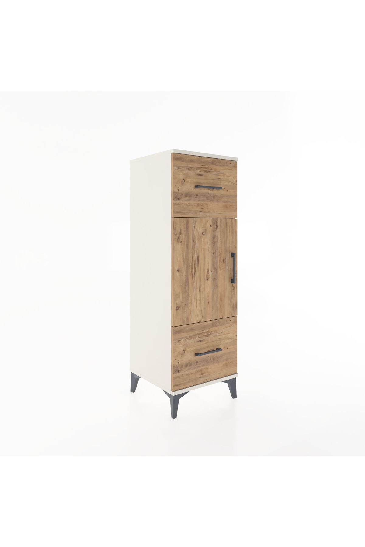 Hyperion Dolap 2 Raflı 2 Çekmeceli Tek Kapaklı 44x44x134 - S49M003V3B