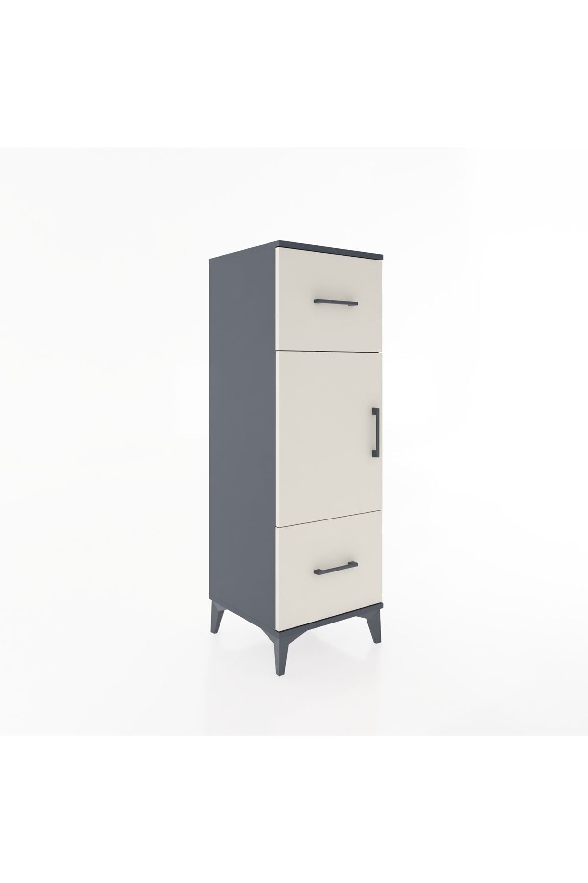 Hyperion Dolap 2 Raflı 2 Çekmeceli Tek Kapaklı 44x44x134 - S49M003V4B