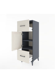 Hyperion Dolap 2 Raflı 2 Çekmeceli Tek Kapaklı 44x44x134 - S49M003V4B