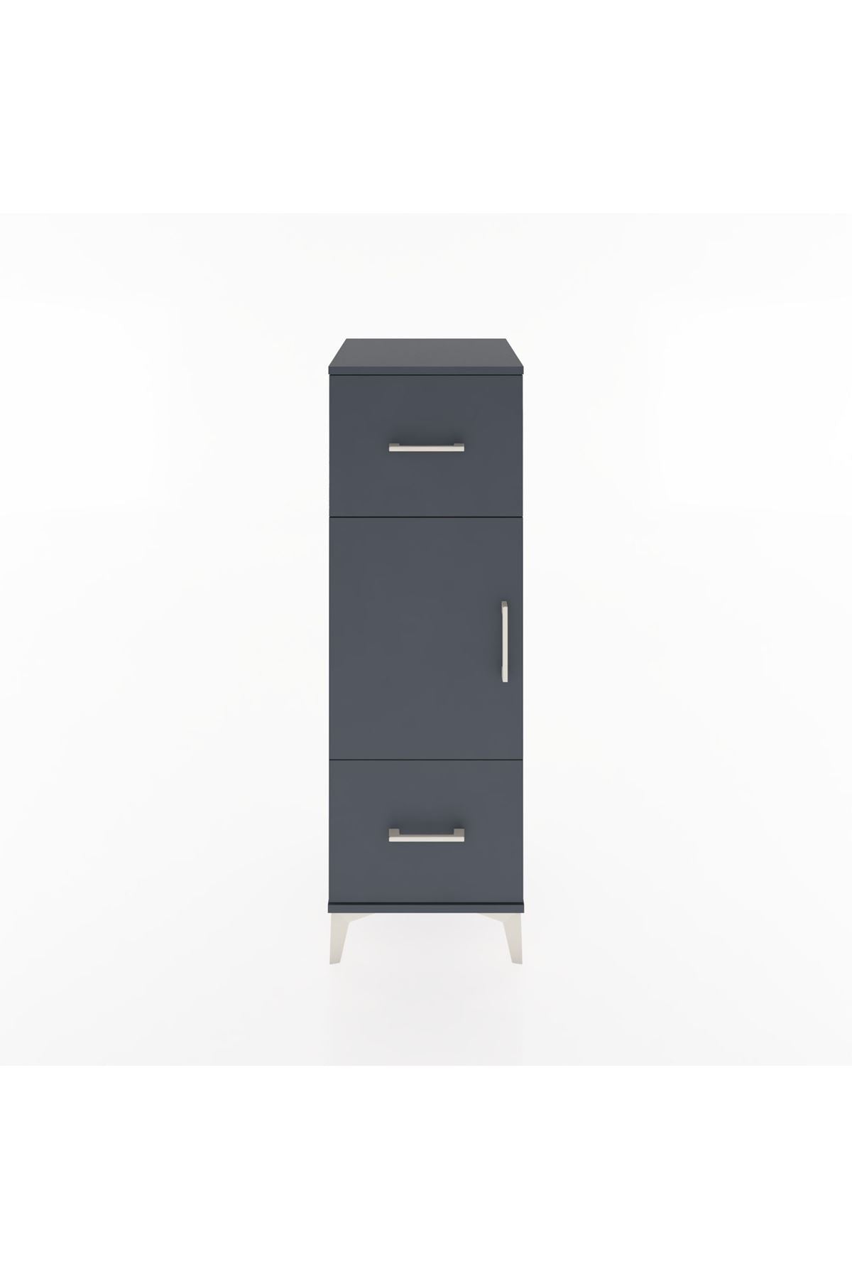 Hyperion Dolap 2 Raflı 2 Çekmeceli Tek Kapaklı 44x44x134 - S49M003V5B
