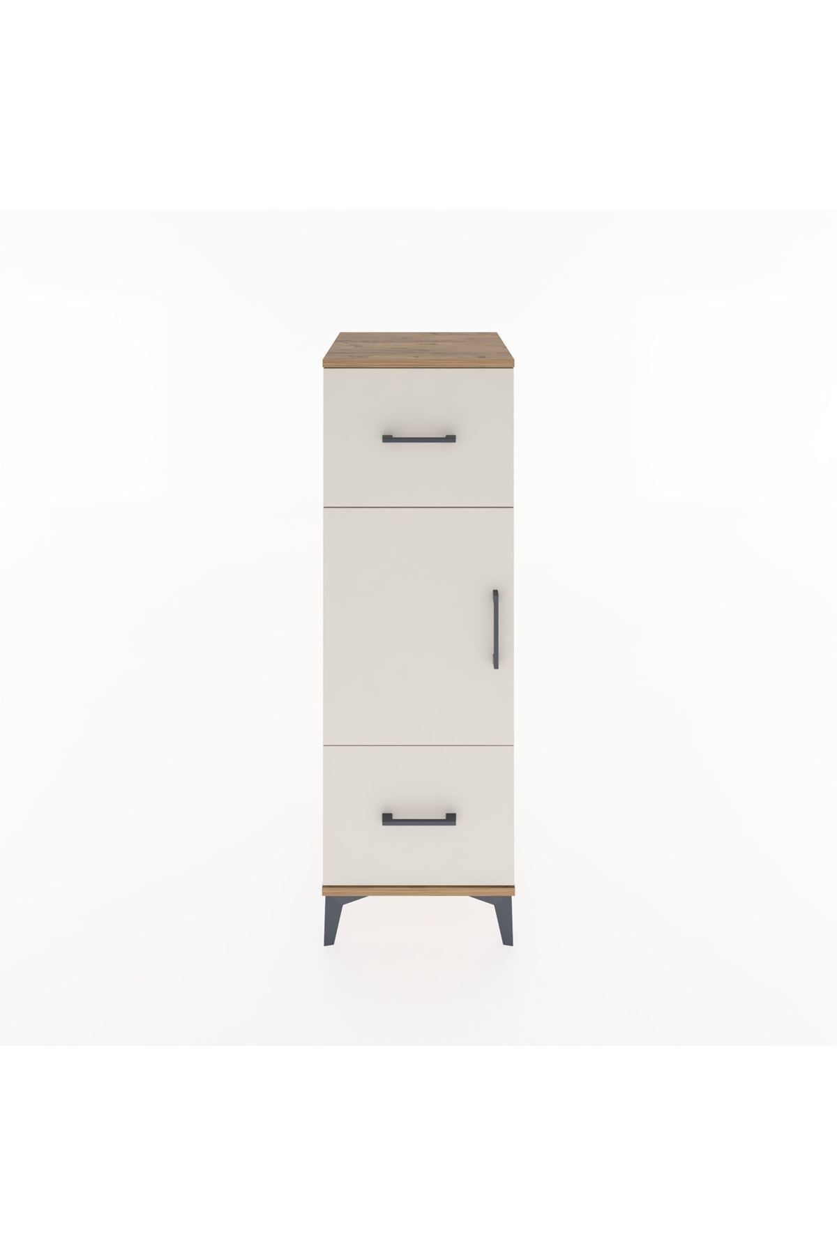 Hyperion Dolap 2 Raflı 2 Çekmeceli Tek Kapaklı 44x44x134 - S49M003V7B
