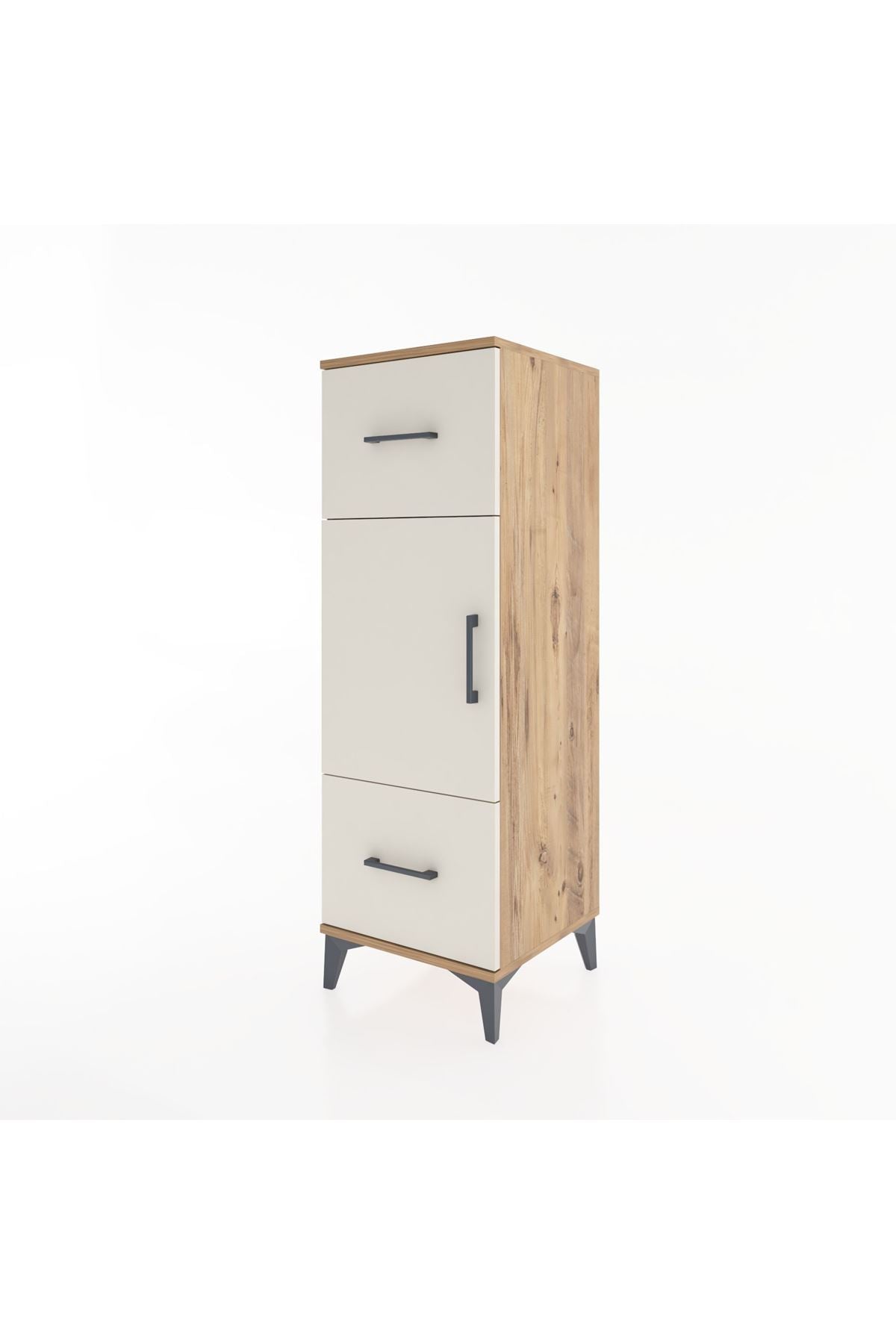 Hyperion Dolap 2 Raflı 2 Çekmeceli Tek Kapaklı 44x44x134 - S49M003V7B