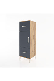 Hyperion Dolap 2 Raflı 2 Çekmeceli Tek Kapaklı 44x44x134 - S49M003V8B