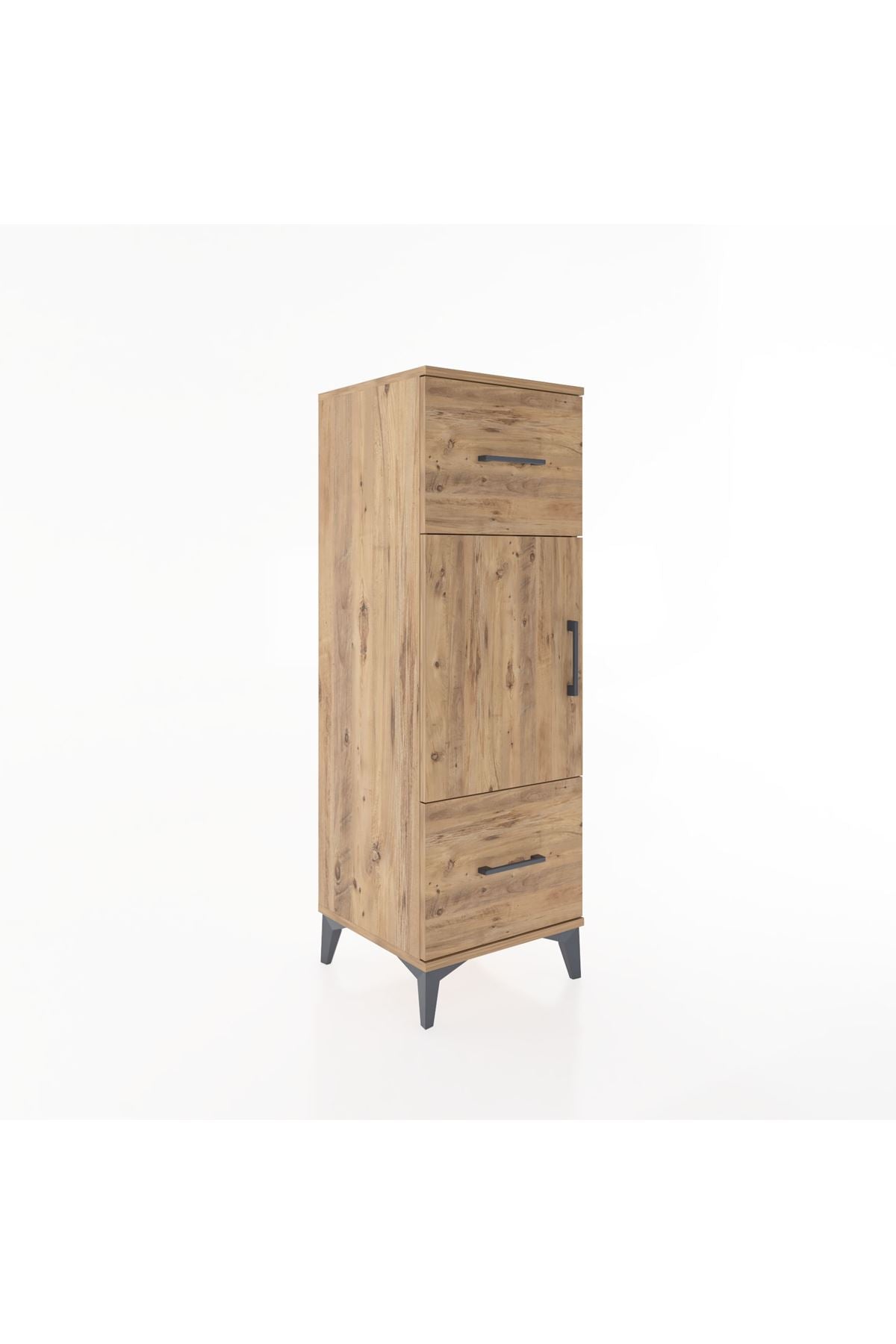 Hyperion Dolap 2 Raflı 2 Çekmeceli Tek Kapaklı 44x44x134 - S49M003V9B