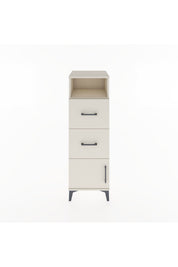 Hyperion Dolap Tek Raflı 2 Çekmeceli Tek Kapaklı 44x44x134 - S49M004V1B