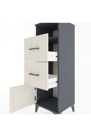 Hyperion Dolap Tek Raflı 2 Çekmeceli Tek Kapaklı 44x44x134 - S49M004V4B