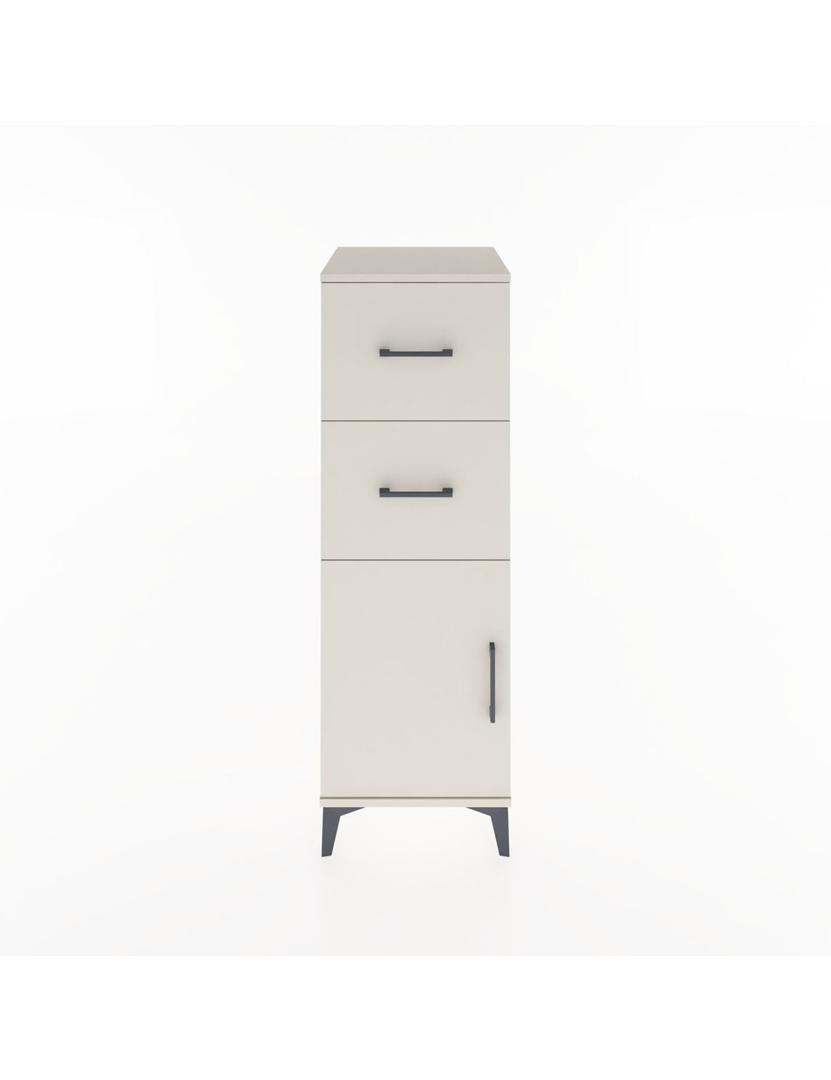 Hyperion Dolap Tek Raflı 2 Çekmeceli Tek Kapaklı 44x44x134 - S49M005V1B