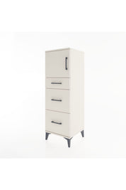 Hyperion Dolap Tek Raflı 3 Çekmeceli Tek Kapaklı 44x44x134 - S49M006V1B