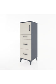 Hyperion Dolap Tek Raflı 3 Çekmeceli Tek Kapaklı 44x44x134 - S49M006V4B