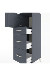 Hyperion Dolap Tek Raflı 3 Çekmeceli Tek Kapaklı 44x44x134 - S49M006V5B