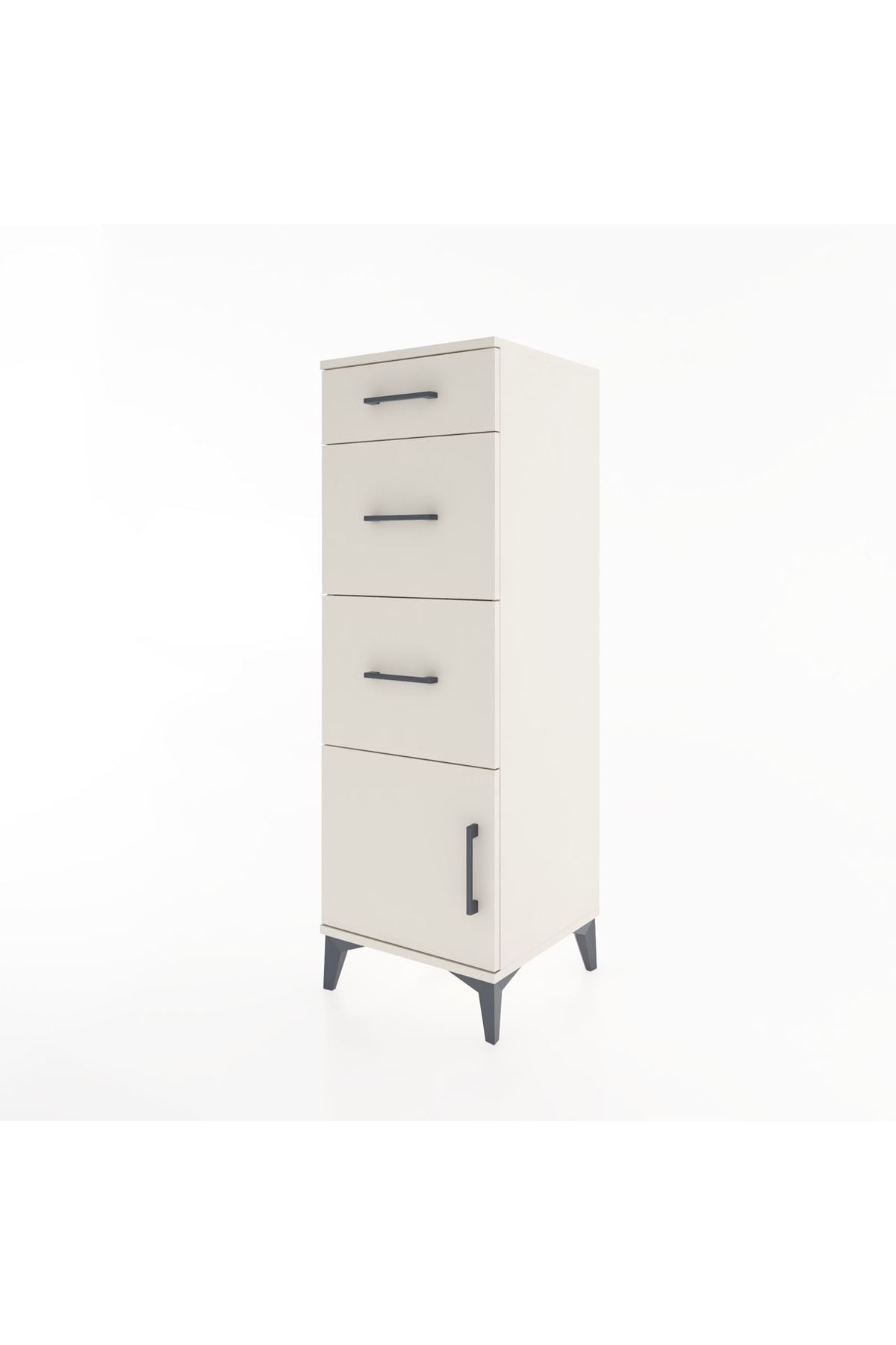 Hyperion Dolap 3 Çekmeceli Tek Kapaklı 44x44x134 - S49M007V1B