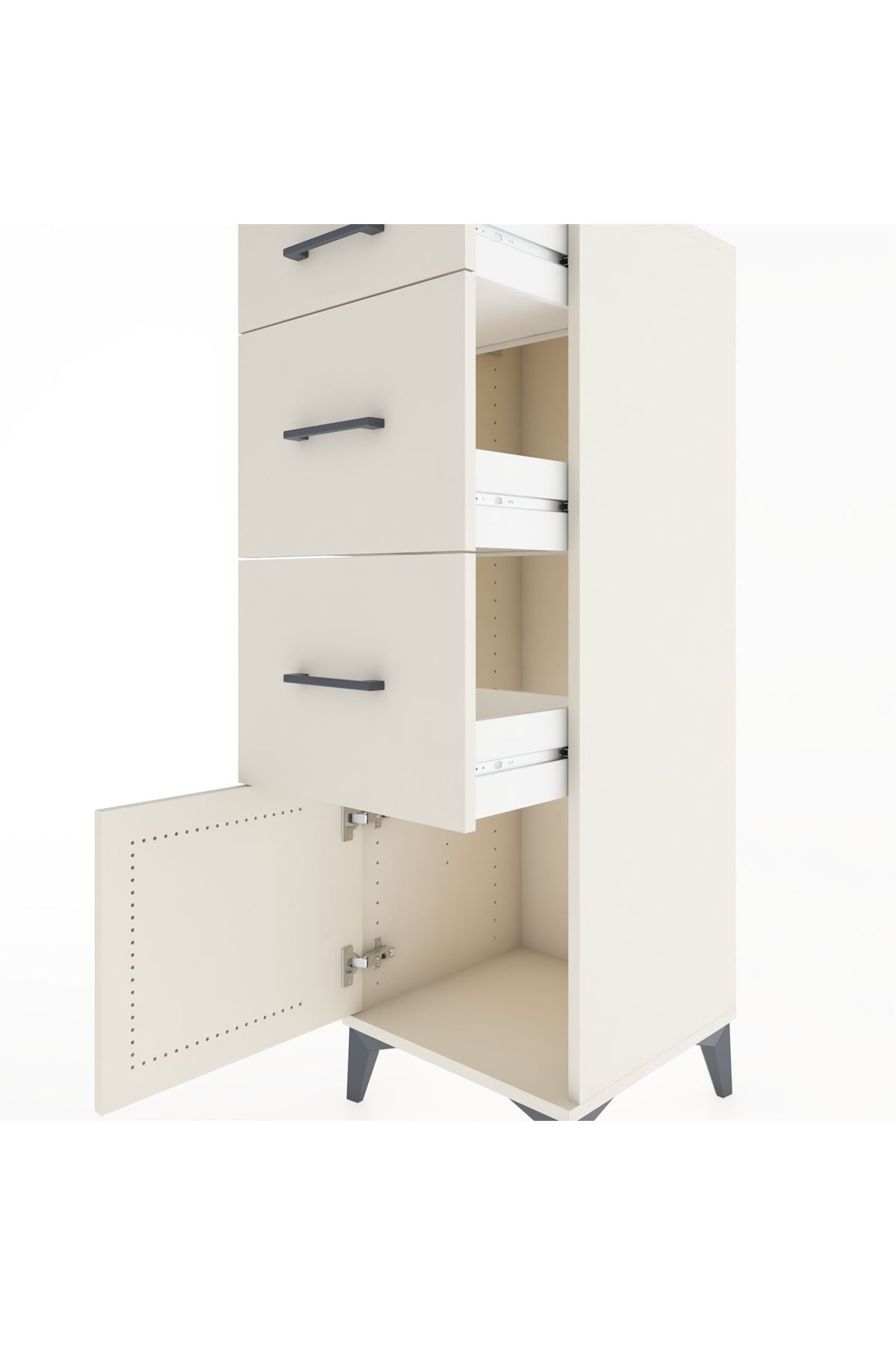 Hyperion Dolap 3 Çekmeceli Tek Kapaklı 44x44x134 - S49M007V1B
