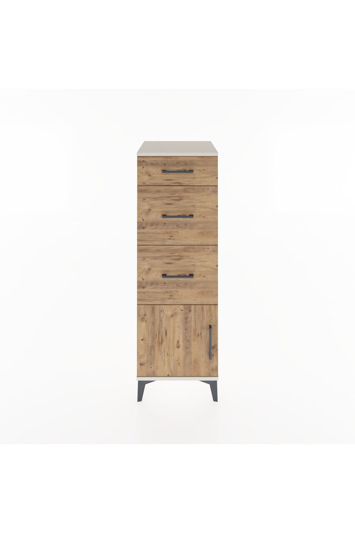Hyperion Dolap 3 Çekmeceli Tek Kapaklı 44x44x134 - S49M007V3B