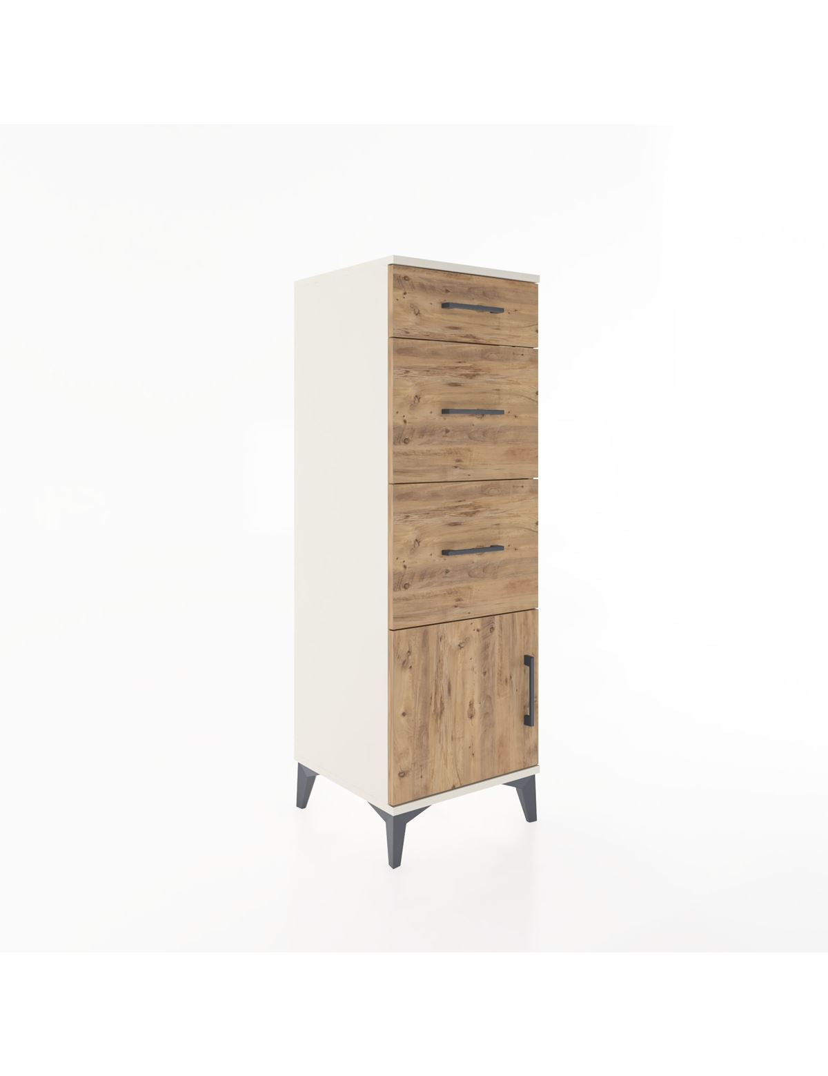 Hyperion Dolap 3 Çekmeceli Tek Kapaklı 44x44x134 - S49M007V3B