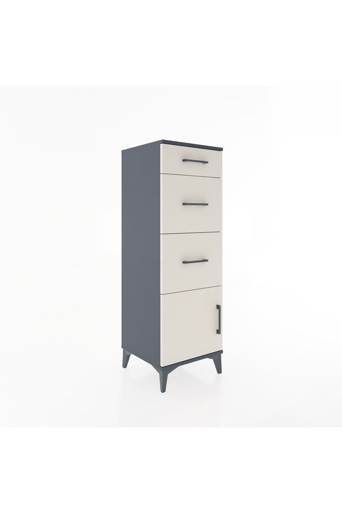 Hyperion Dolap 3 Çekmeceli Tek Kapaklı 44x44x134 - S49M007V4B