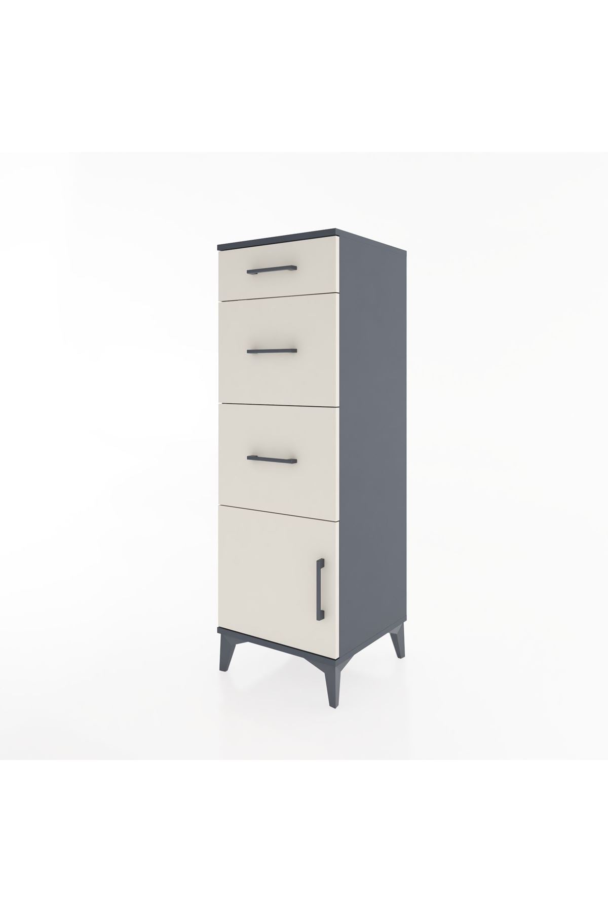 Hyperion Dolap 3 Çekmeceli Tek Kapaklı 44x44x134 - S49M007V4B