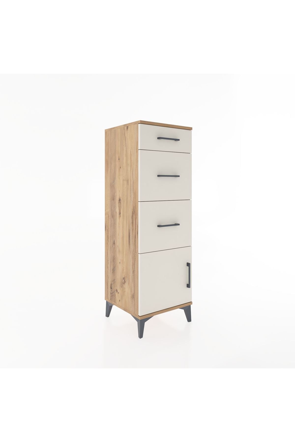 Hyperion Dolap 3 Çekmeceli Tek Kapaklı 44x44x134 - S49M007V7B