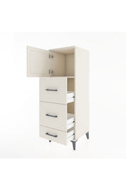 Hyperion Dolap Tek Raflı 3 Çekmeceli Tek Kapaklı 44x44x134 - S49M008V1B