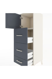 Hyperion Dolap Tek Raflı 3 Çekmeceli Tek Kapaklı 44x44x134 - S49M008V2B