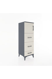 Hyperion Dolap Tek Raflı 3 Çekmeceli Tek Kapaklı 44x44x134 - S49M008V4B