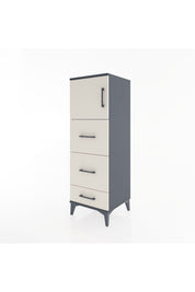 Hyperion Dolap Tek Raflı 3 Çekmeceli Tek Kapaklı 44x44x134 - S49M008V4B