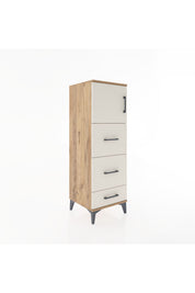 Hyperion Dolap Tek Raflı 3 Çekmeceli Tek Kapaklı 44x44x134 - S49M008V7B