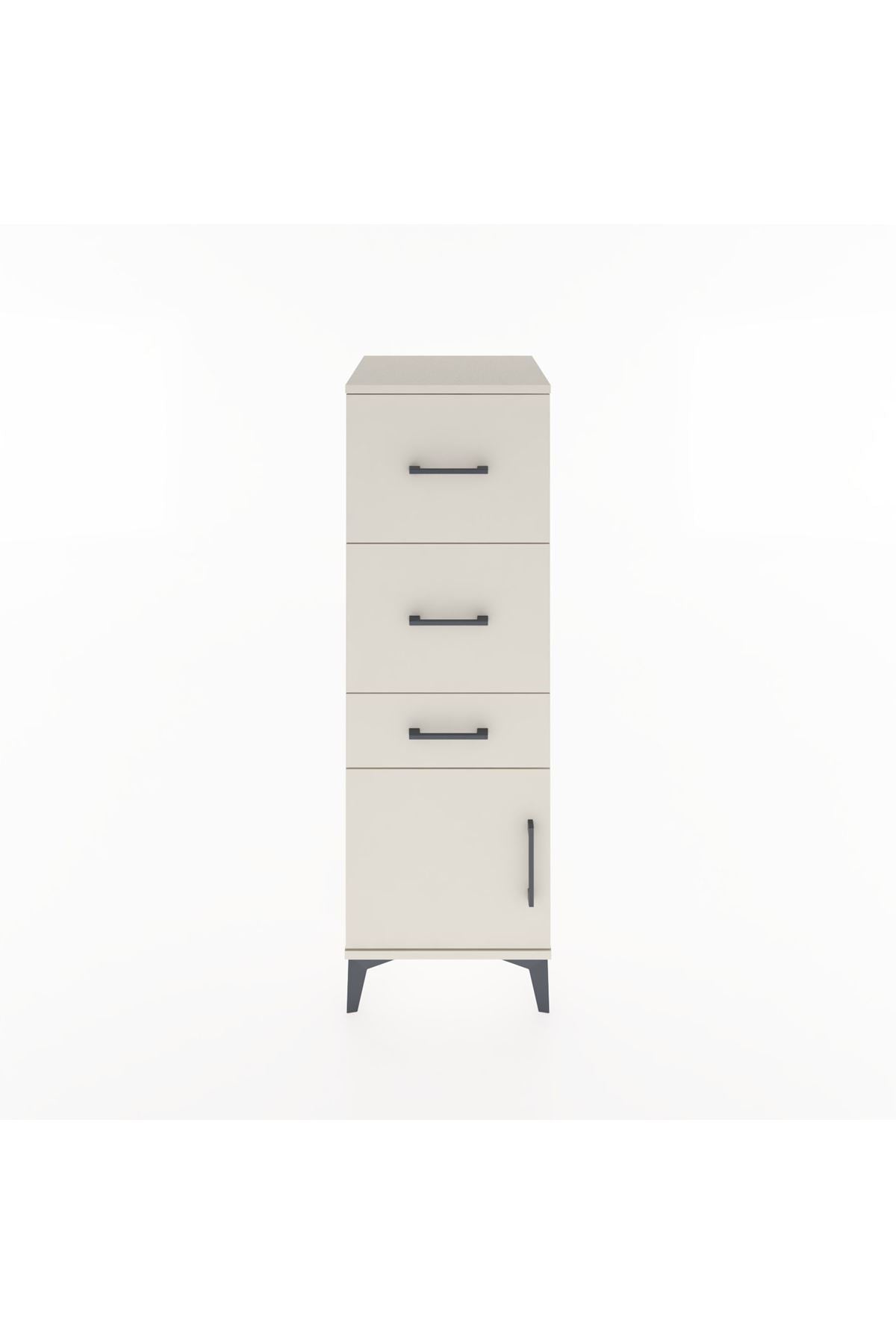 Hyperion Dolap 3 Çekmeceli Tek Kapaklı 44x44x134 - S49M009V1B