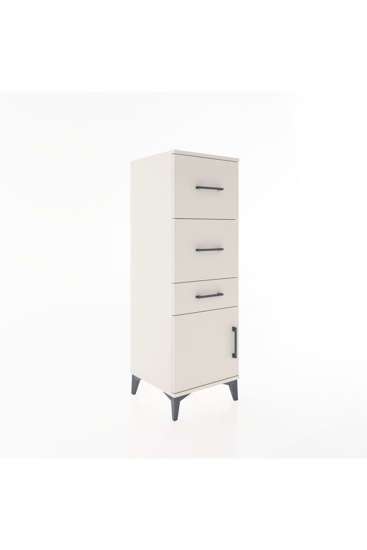 Hyperion Dolap 3 Çekmeceli Tek Kapaklı 44x44x134 - S49M009V1B