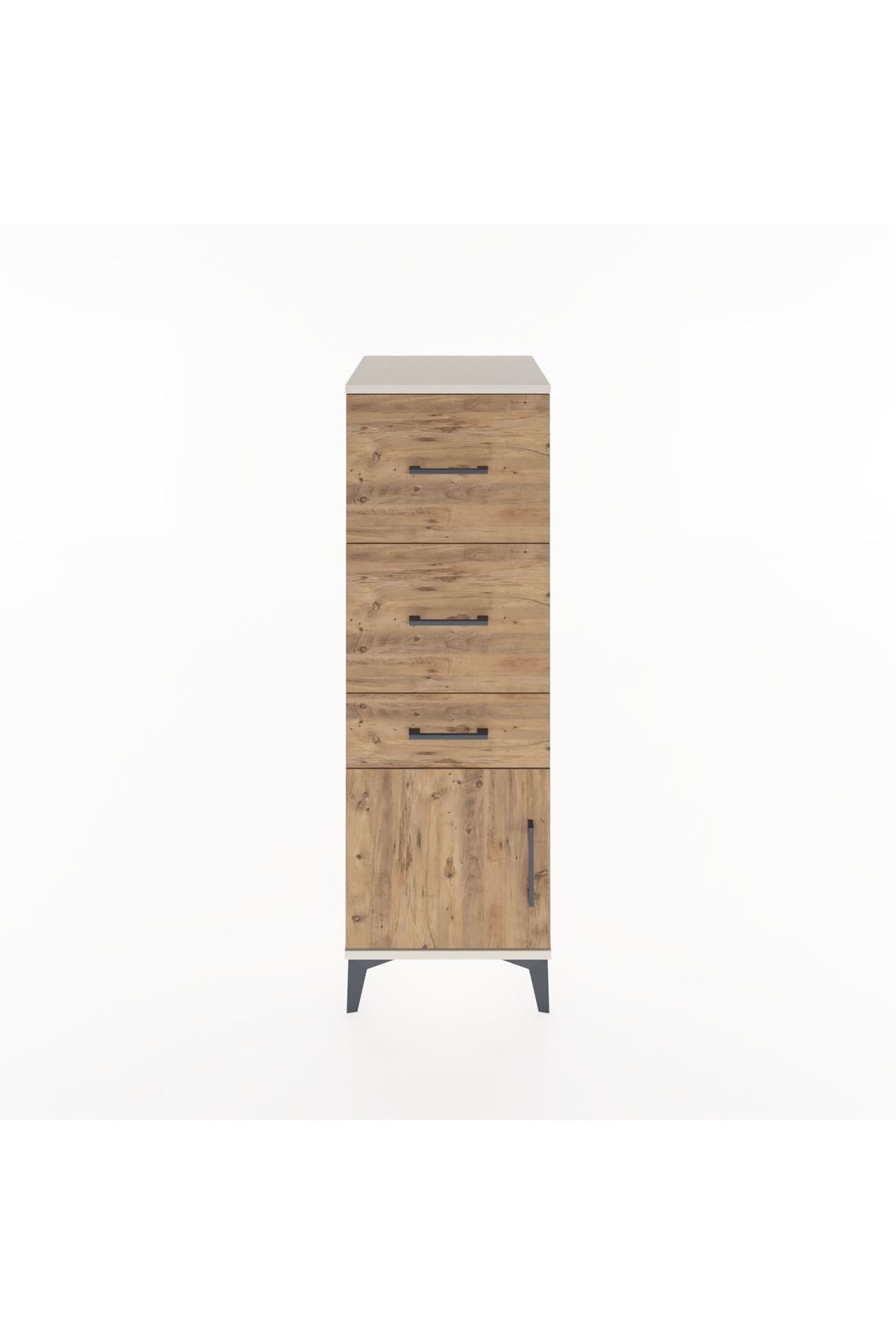 Hyperion Dolap 3 Çekmeceli Tek Kapaklı 44x44x134 - S49M009V3B