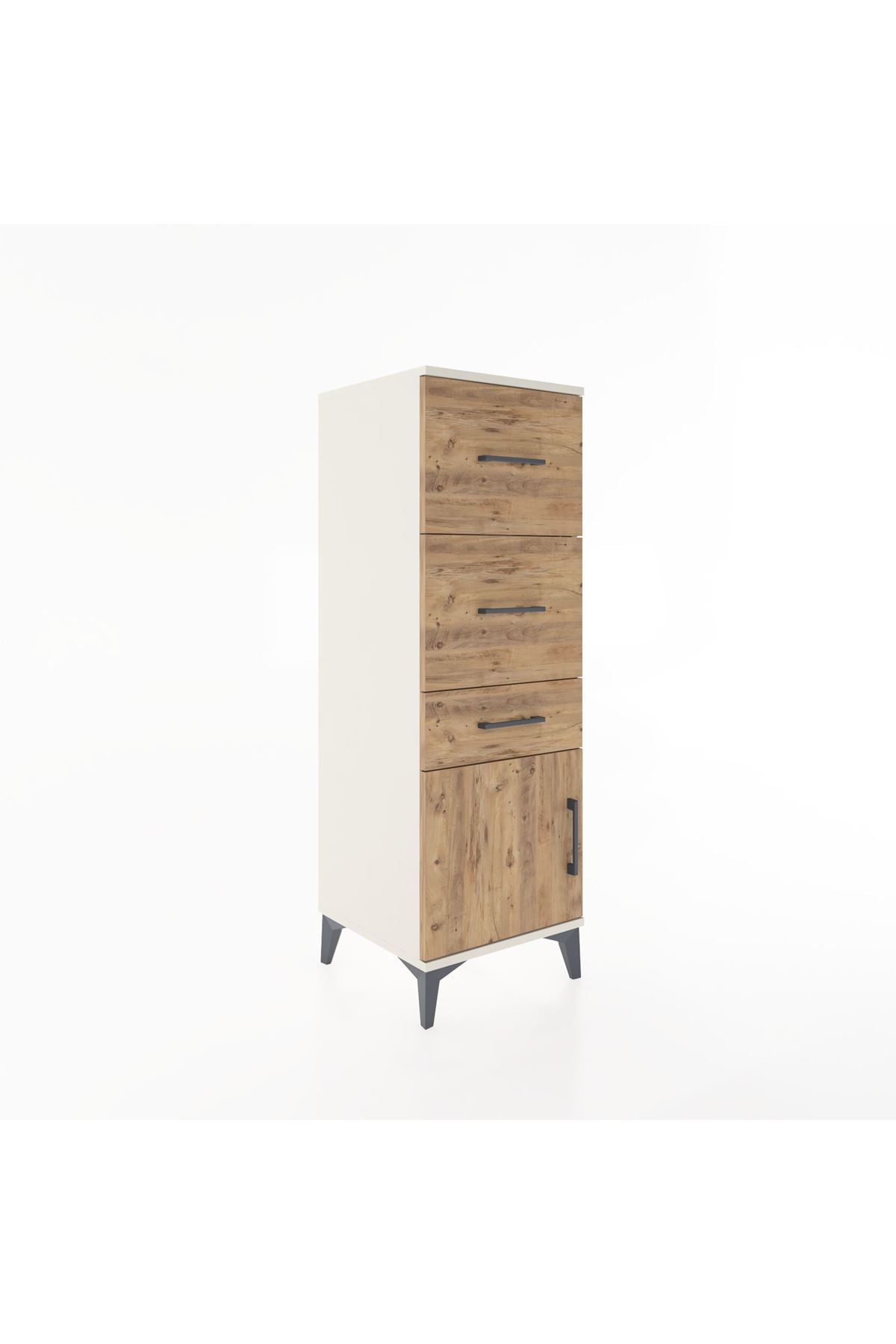 Hyperion Dolap 3 Çekmeceli Tek Kapaklı 44x44x134 - S49M009V3B