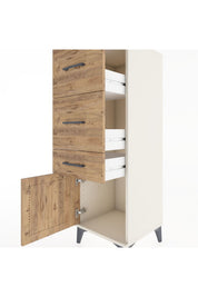 Hyperion Dolap 3 Çekmeceli Tek Kapaklı 44x44x134 - S49M009V3B