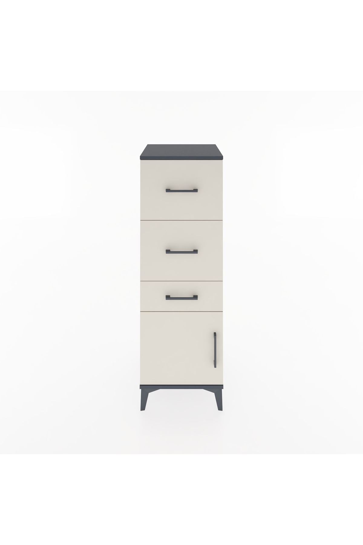 Hyperion Dolap 3 Çekmeceli Tek Kapaklı 44x44x134 - S49M009V4B
