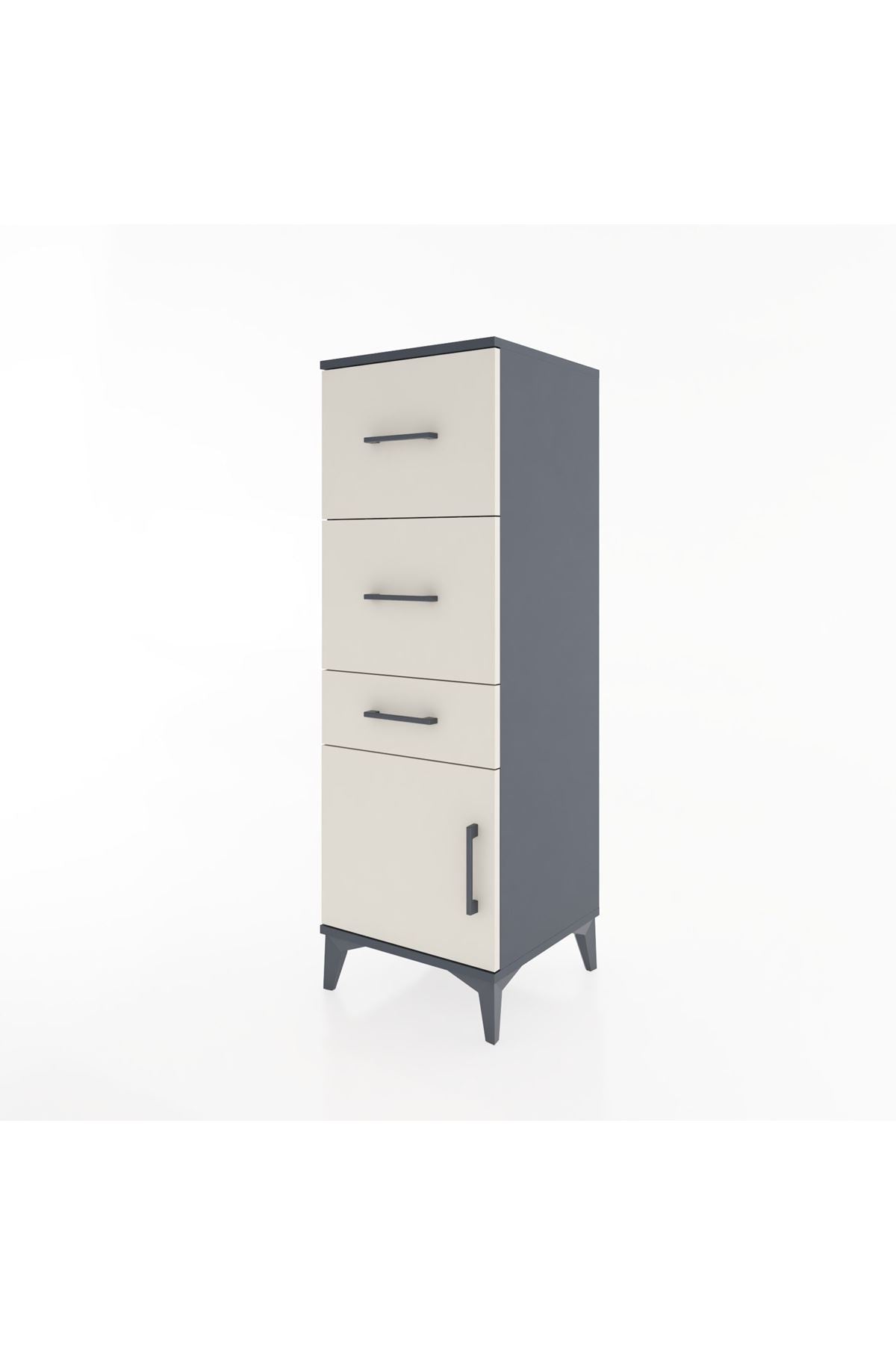 Hyperion Dolap 3 Çekmeceli Tek Kapaklı 44x44x134 - S49M009V4B