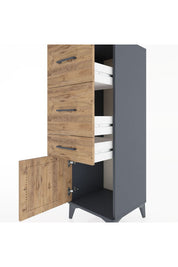 Hyperion Dolap 3 Çekmeceli Tek Kapaklı 44x44x134 - S49M009V6B