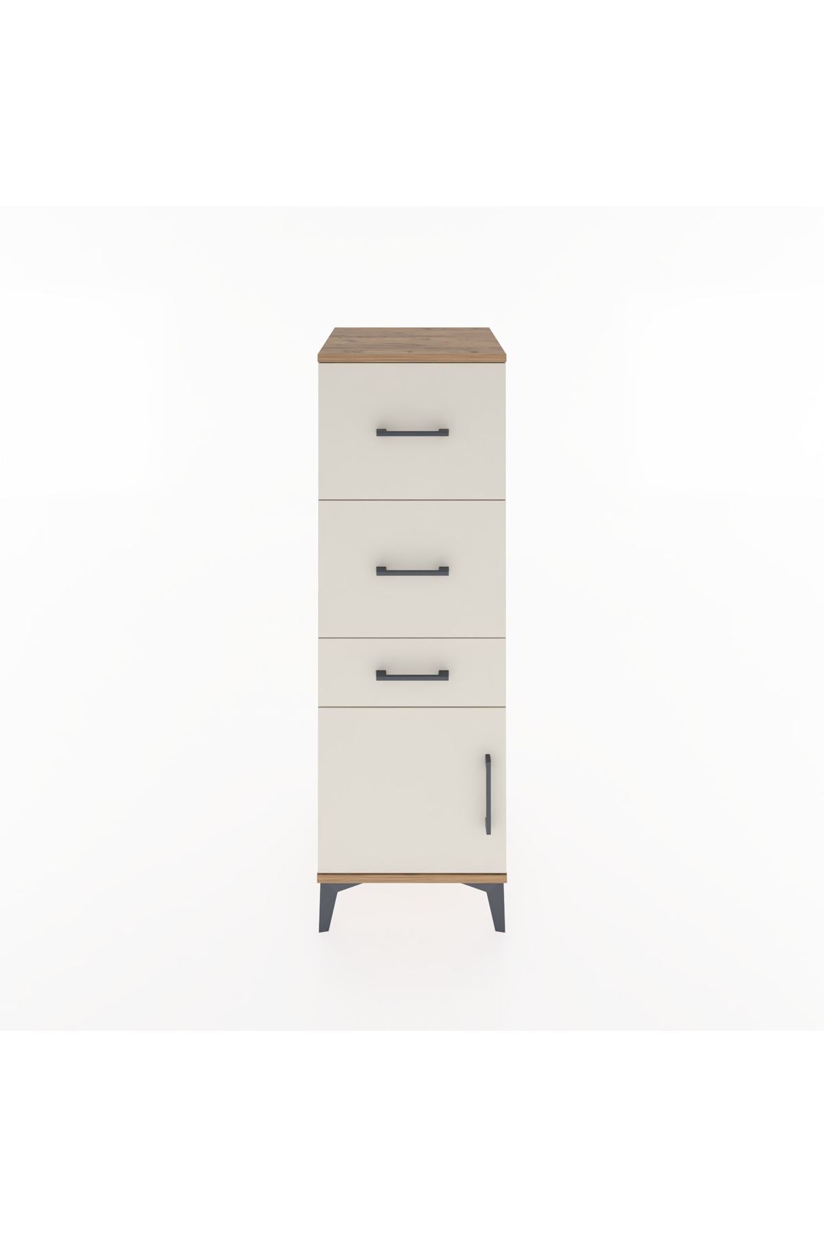 Hyperion Dolap 3 Çekmeceli Tek Kapaklı 44x44x134 - S49M009V7B