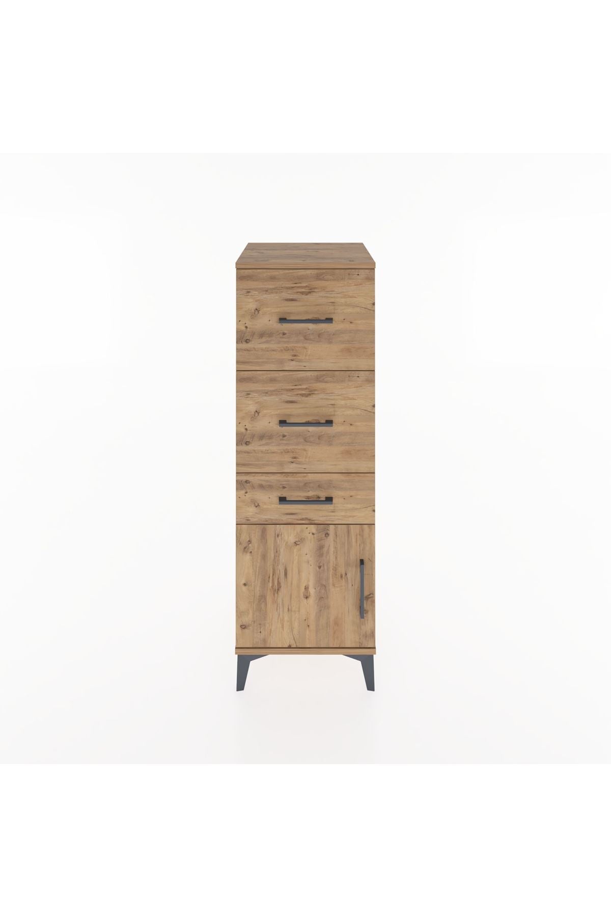 Hyperion Dolap 3 Çekmeceli Tek Kapaklı 44x44x134 - S49M009V9B