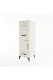 Hyperion Dolap Tek Raflı 3 Çekmeceli Tek Kapaklı 44x44x134 - S49M010V1B