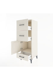 Hyperion Dolap Tek Raflı 3 Çekmeceli Tek Kapaklı 44x44x134 - S49M010V1B