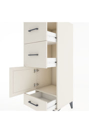 Hyperion Dolap Tek Raflı 3 Çekmeceli Tek Kapaklı 44x44x134 - S49M010V1B