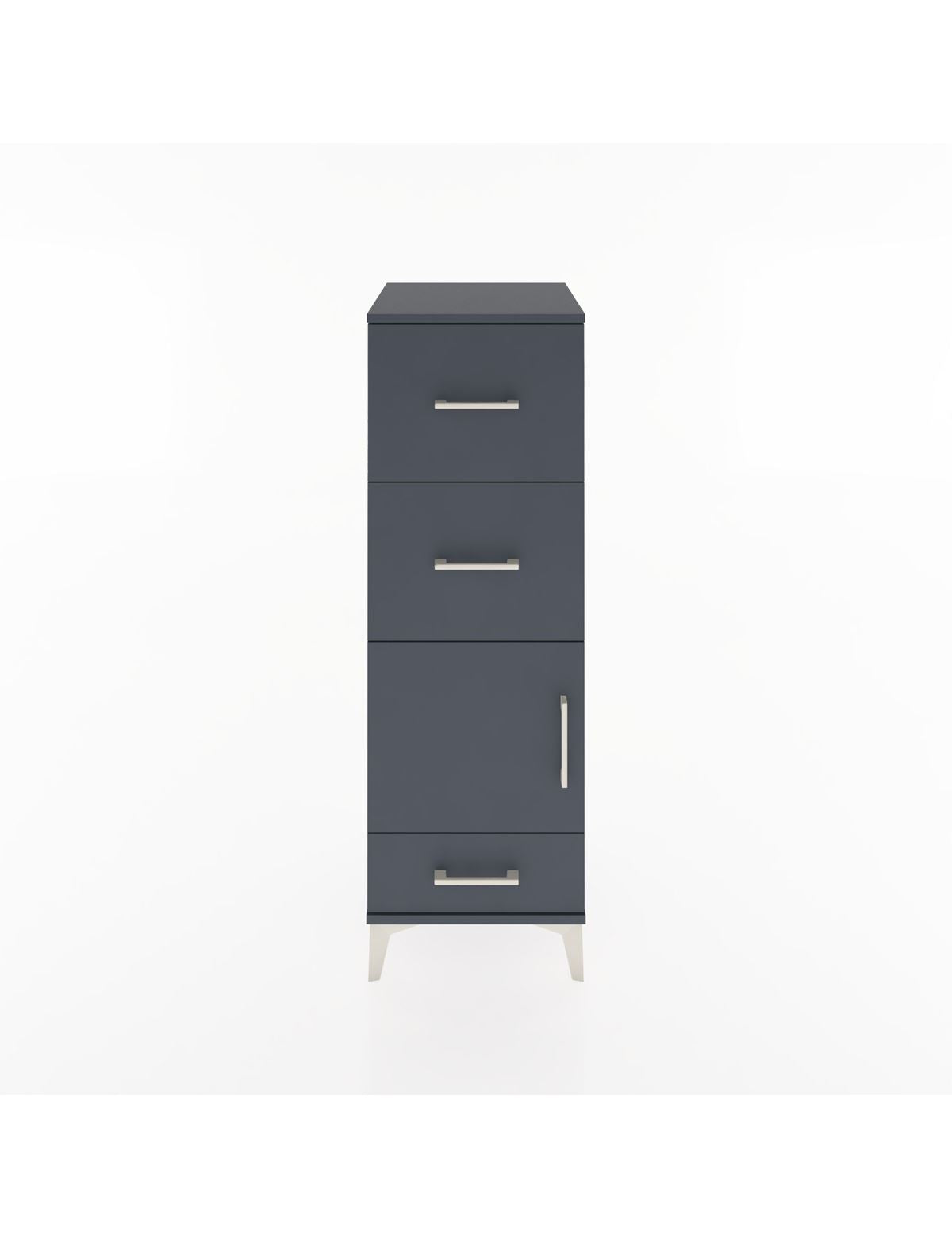 Hyperion Dolap Tek Raflı 3 Çekmeceli Tek Kapaklı 44x44x134 - S49M010V5B