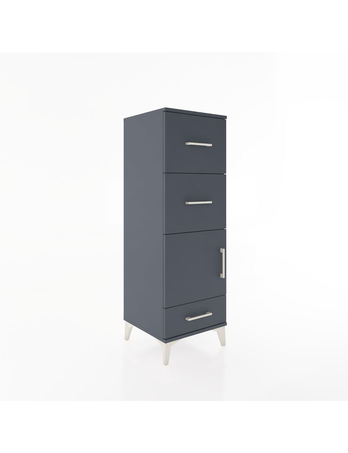 Hyperion Dolap Tek Raflı 3 Çekmeceli Tek Kapaklı 44x44x134 - S49M010V5B