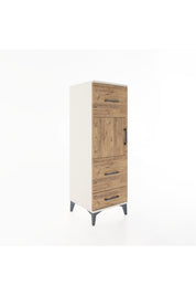 Hyperion Dolap Tek Raflı 3 Çekmeceli Tek Kapaklı 44x44x134 - S49M011V3B