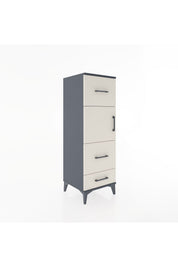 Hyperion Dolap Tek Raflı 3 Çekmeceli Tek Kapaklı 44x44x134 - S49M011V4B