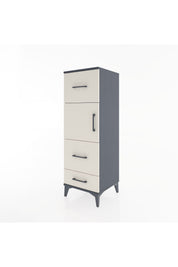Hyperion Dolap Tek Raflı 3 Çekmeceli Tek Kapaklı 44x44x134 - S49M011V4B