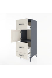 Hyperion Dolap Tek Raflı 3 Çekmeceli Tek Kapaklı 44x44x134 - S49M011V4B